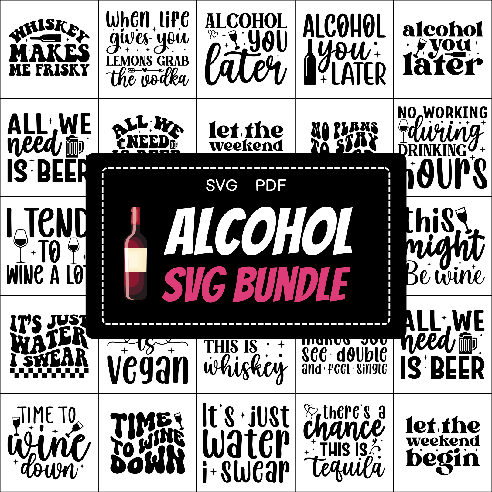 Alcohol SVG Bundle