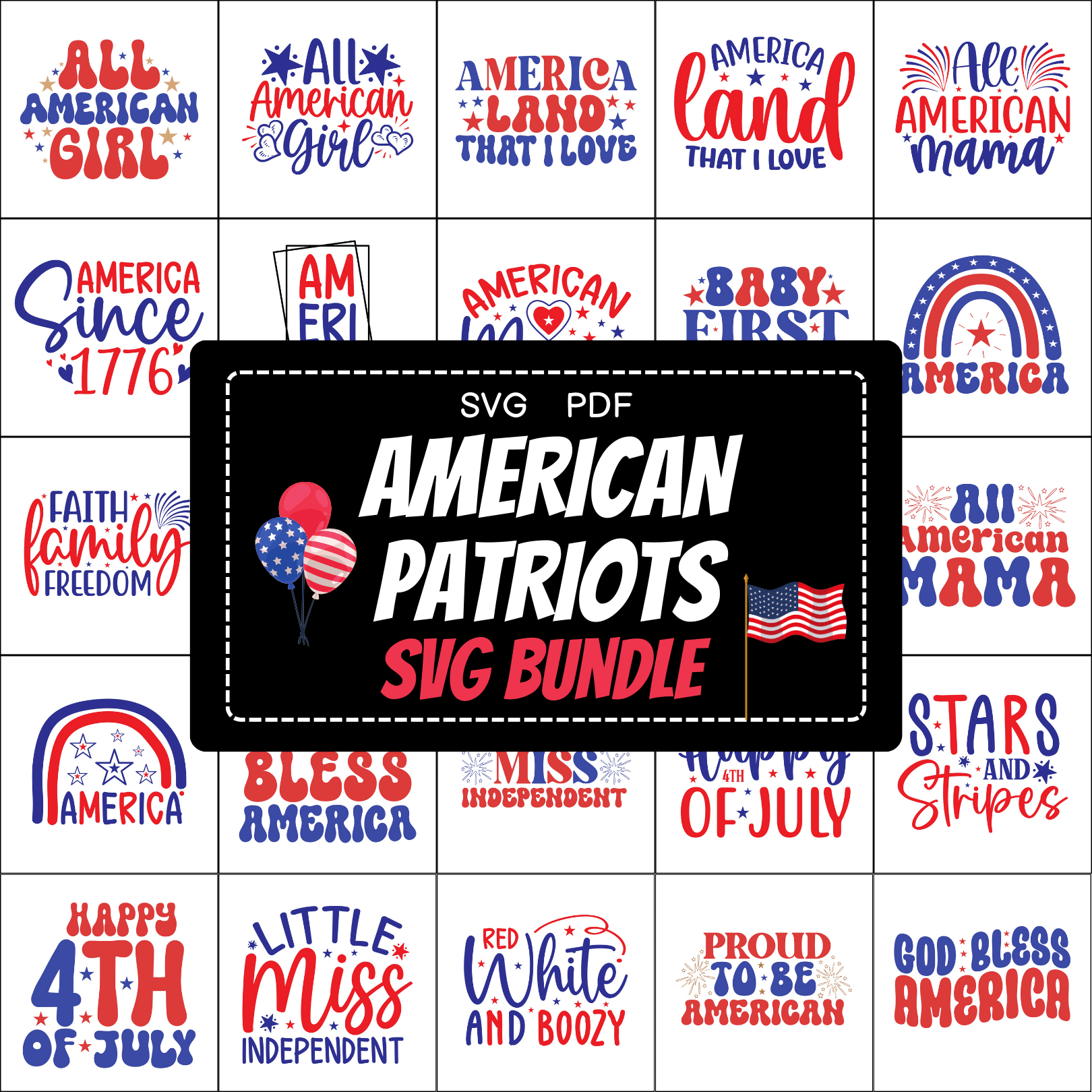 American Patriots SVG Bundle