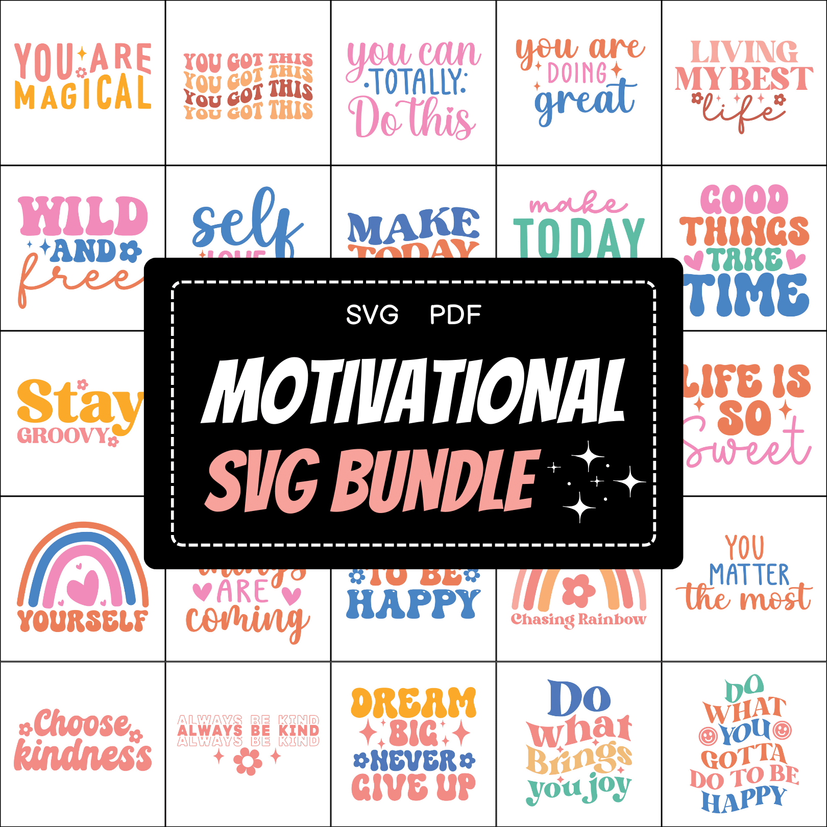 Motivational SVG Bundle