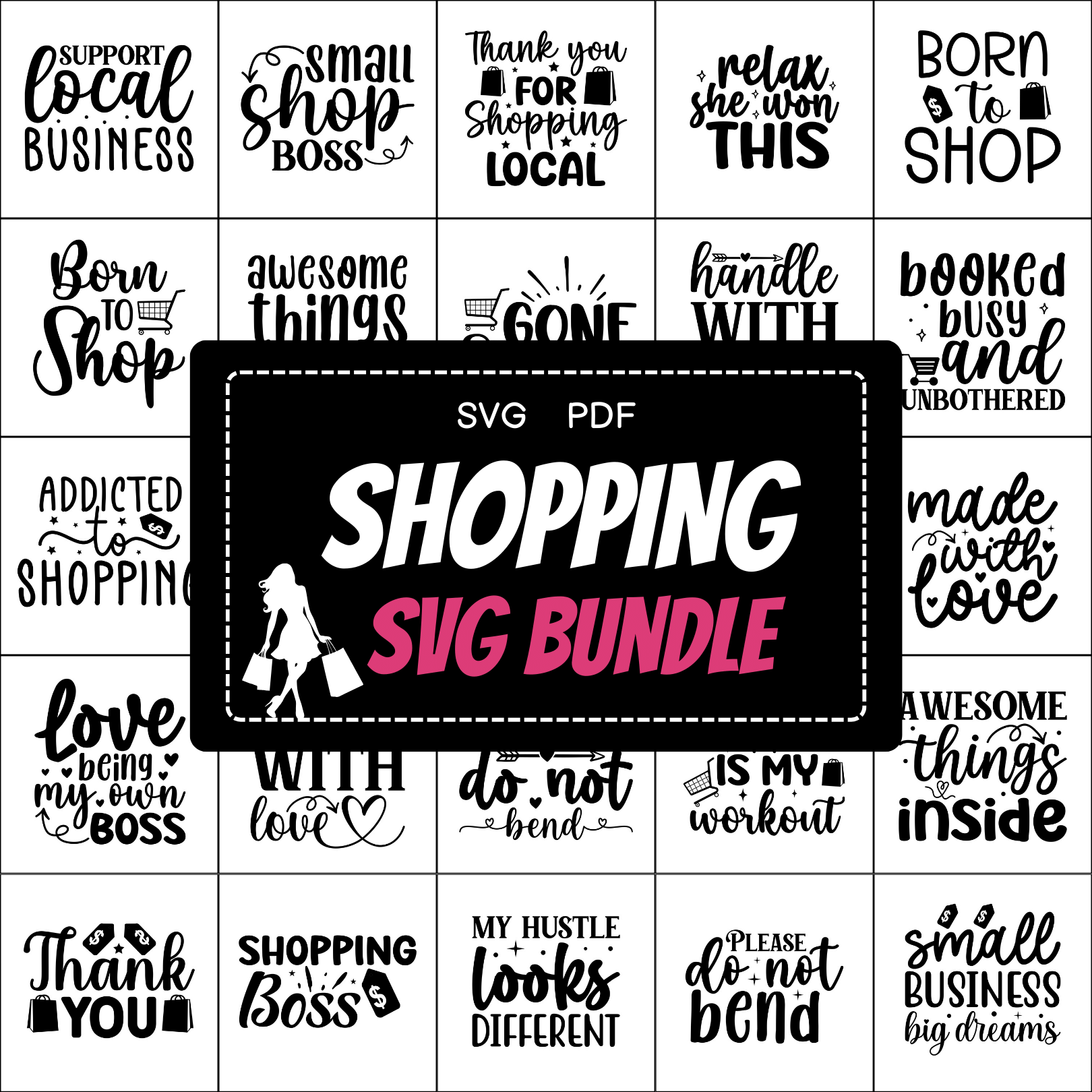 Shopping SVG Bundle